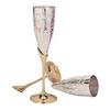 Wine Glass 100 Ml (Set Of 2) | Silver Plated Goblet Flute Wine Glass With Velvet Box Packing