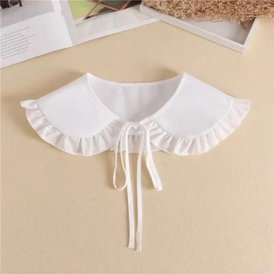 Korean Style Fake Collar Shawl for Womens Multifunctional Sunscreen Detachable Doll Collars Shawl Lapel Small Cape False Collar