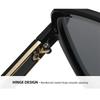 Xiaomi New Square Large Frame Sunglasses With Gradient Color For Women's Fashion Personality Outdoor Anti-ultraviolet JH9051