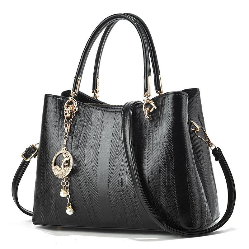 Chic And Stylish Pu Handbag For Fall Winter With Versatile Shoulder Strap And Zipper Closure