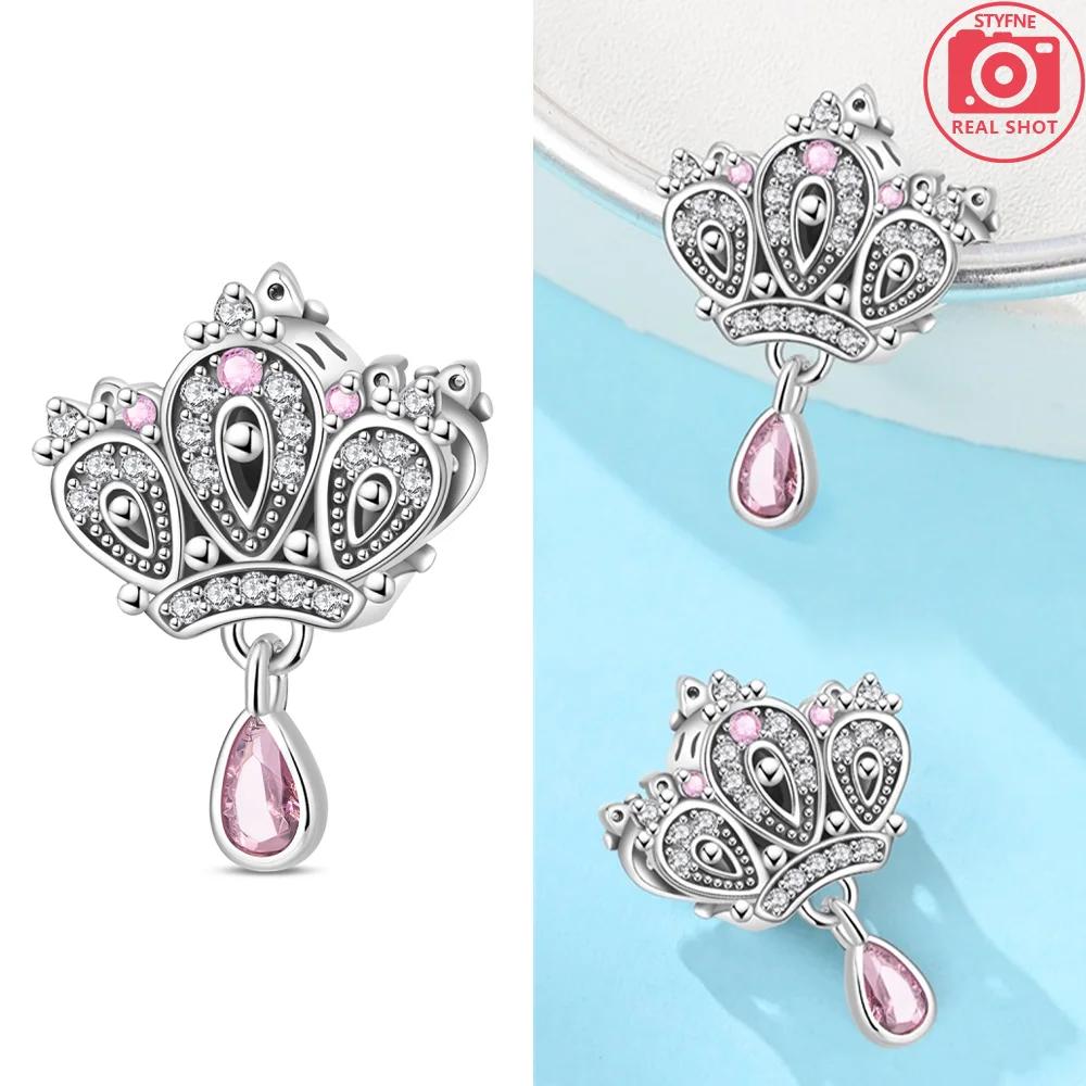 Heart Zircon Charm Bead Charms Authentic Classic copper Plated Lotus Angel Bead Charms Compatible With Bracelets Women Do It Yourself Jewellery Fine G