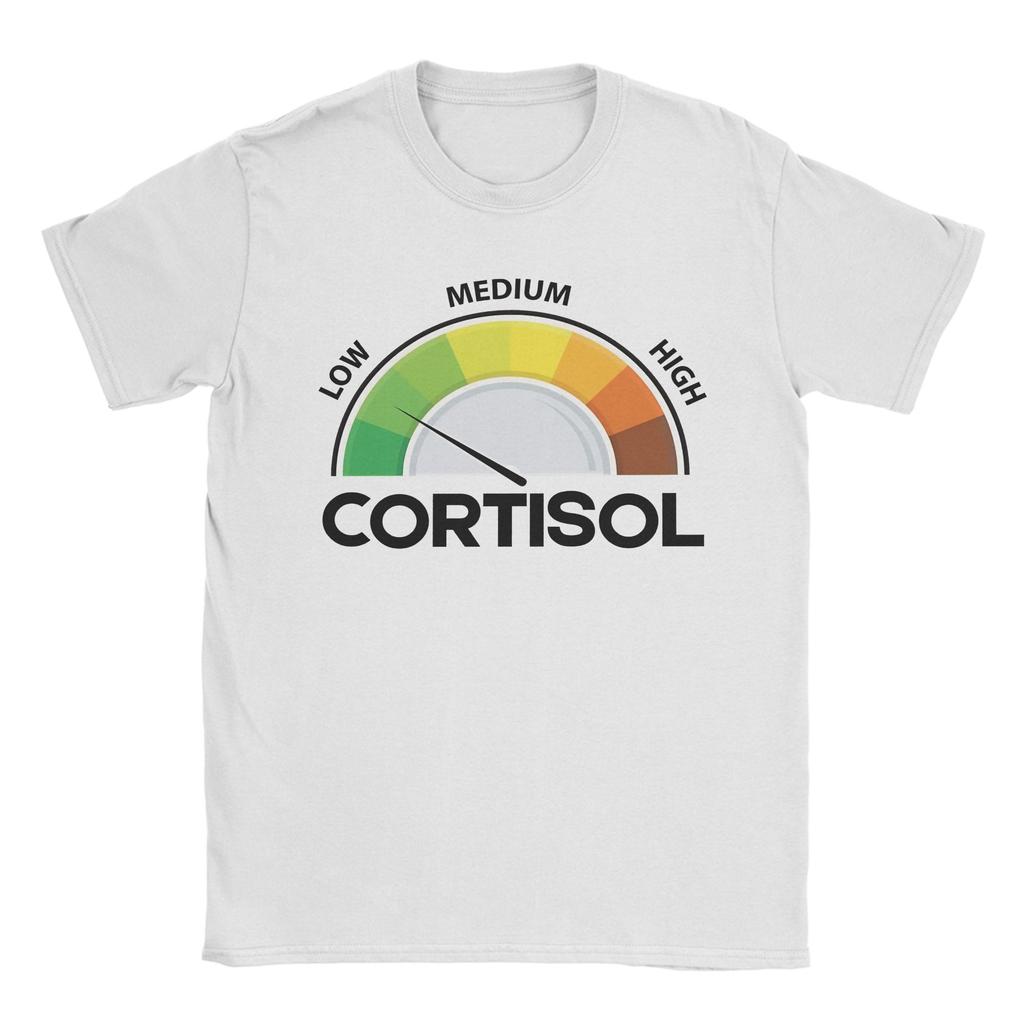 Unisex Unisex Tshirt Funny Low Cortisol Levels Meme Vintage Pure Cotton Tees Short Sleeve T Shirts O Neck Clothes Party