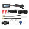 4 In 1 Water Oil Temperature Time Voltage Gauge LCD Digital Display DC12V Universal for Motorcycle M12x1.5