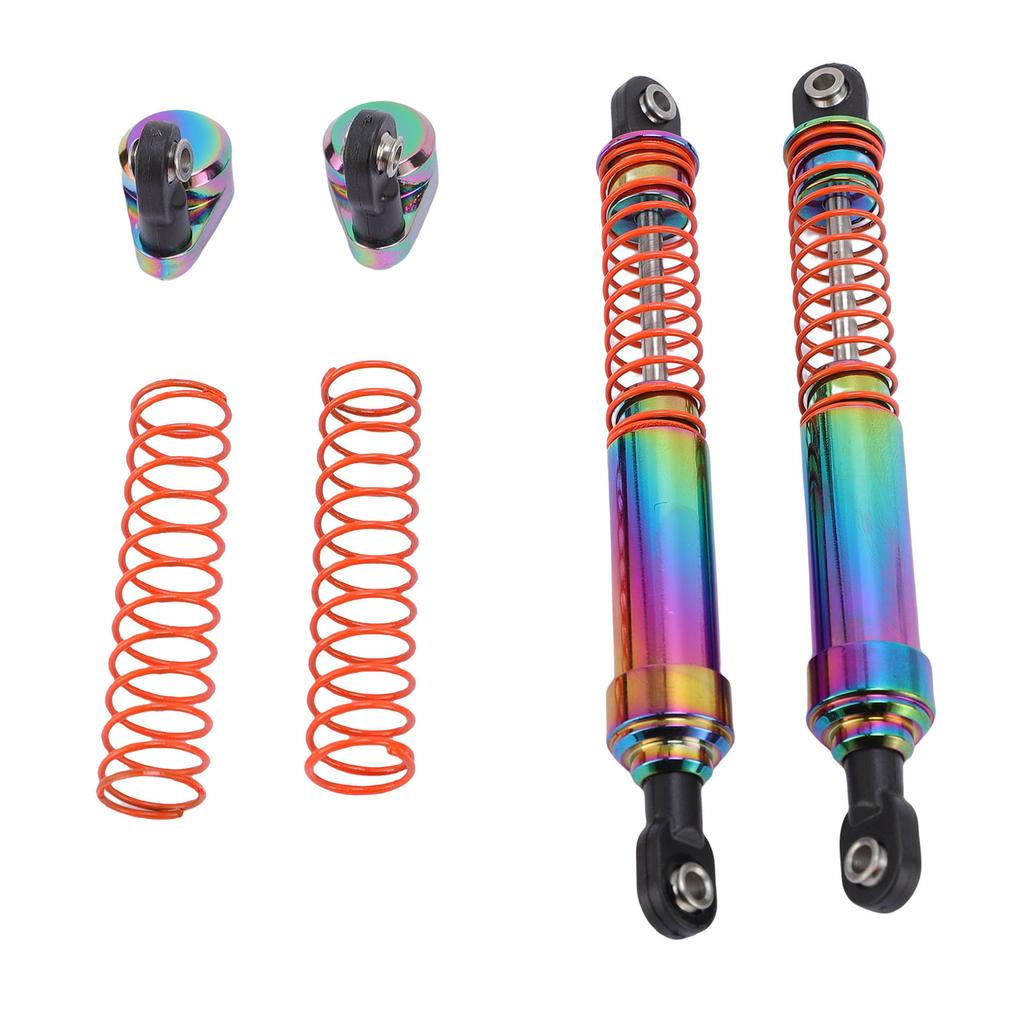 1 Pair RC Car Shock Absorber 105mm Colorful Oil Pressure Damping Large Caliber RC Shock Damper with Offset Cap