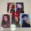 [USED] ITZY Trading Cards 5 Types X 5 First Press Limited Edition A Blah Blah Blah
