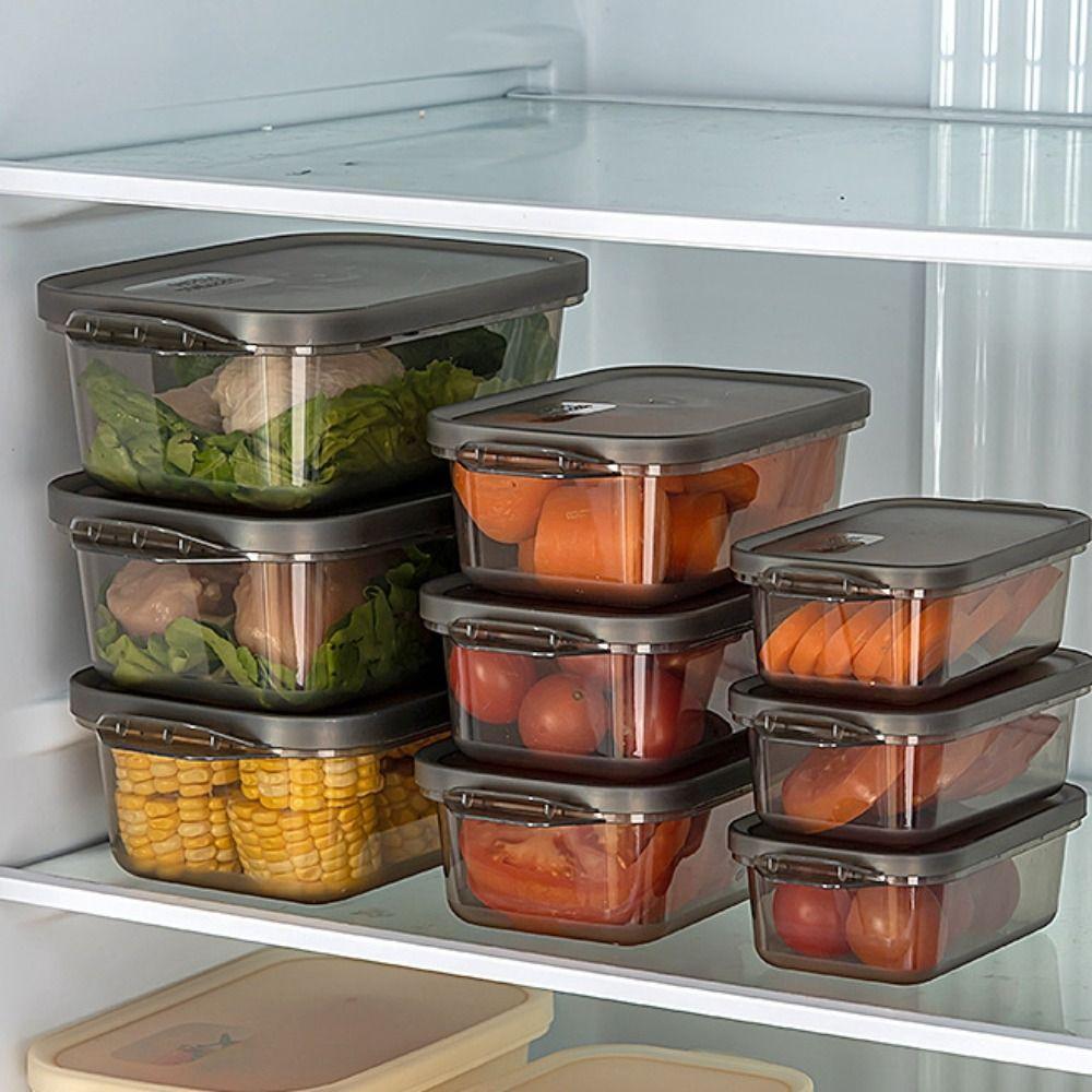 Контейнеры для хранения свежих продуктов, пригодные для микроволновой печи, Прозрачный контейнер для хранения продуктов, Герметичный пластиковый контейнер для еды, Для дома