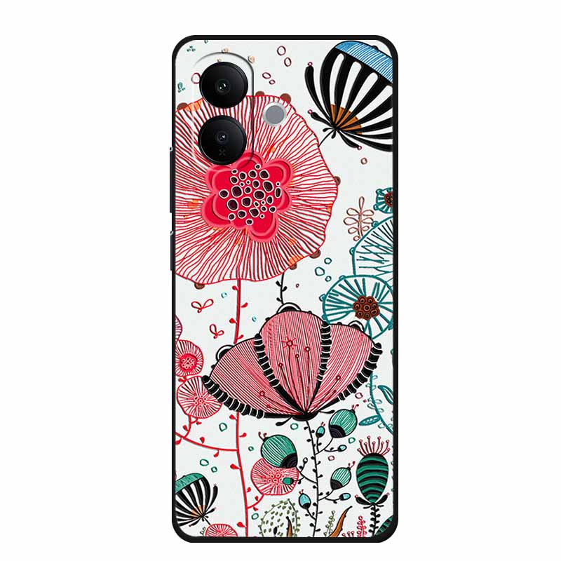 3D Тисненый Чехол Для Vivo V60 lite V2530 Чехол Для Телефона Ударопрочный Силиконовый Мягкий Чехол Для Vivo V60 lite 2025 Задняя Крышка Чехол Funda