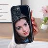 Чехол для мобильного телефона Энн Хэтэуэй для iPhone 17 16 15 14 13 12 11 Air Pro Max Plus Утолщенный ТПУ Цветной Чехол Роскошный Красивый Чехол