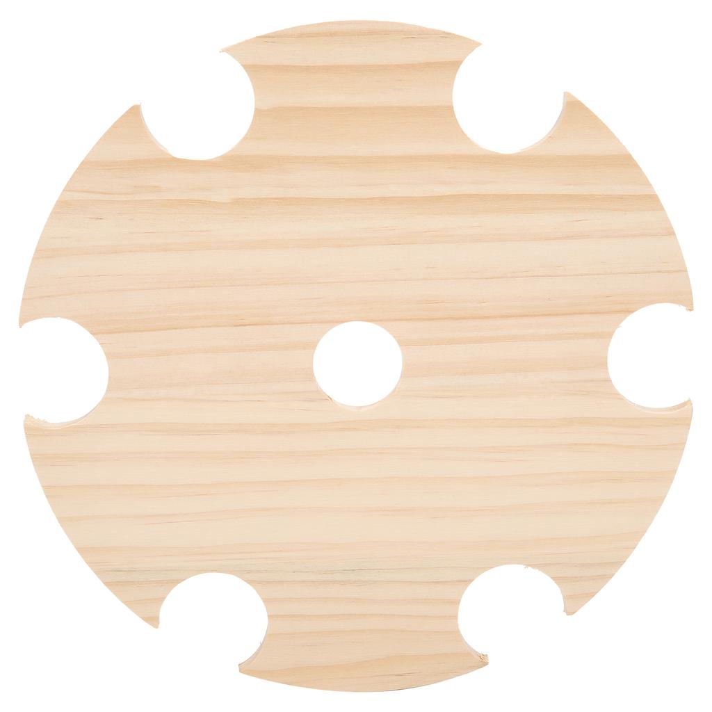 Wooden Wine Glass Drying Rack and Bottle Holder Wine Storage for 6 Glass And 1 Wine Bottle