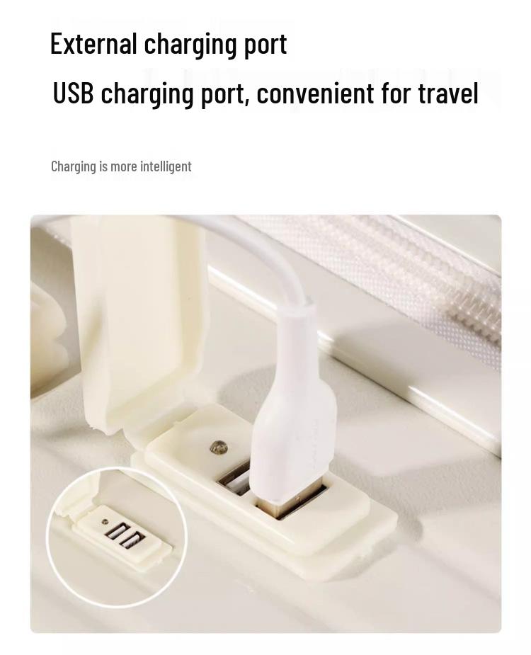 20-дюймовый чемодан ручной клади с универсальными колесами, перезаряжаемый, для мужчин, женщин и студентов