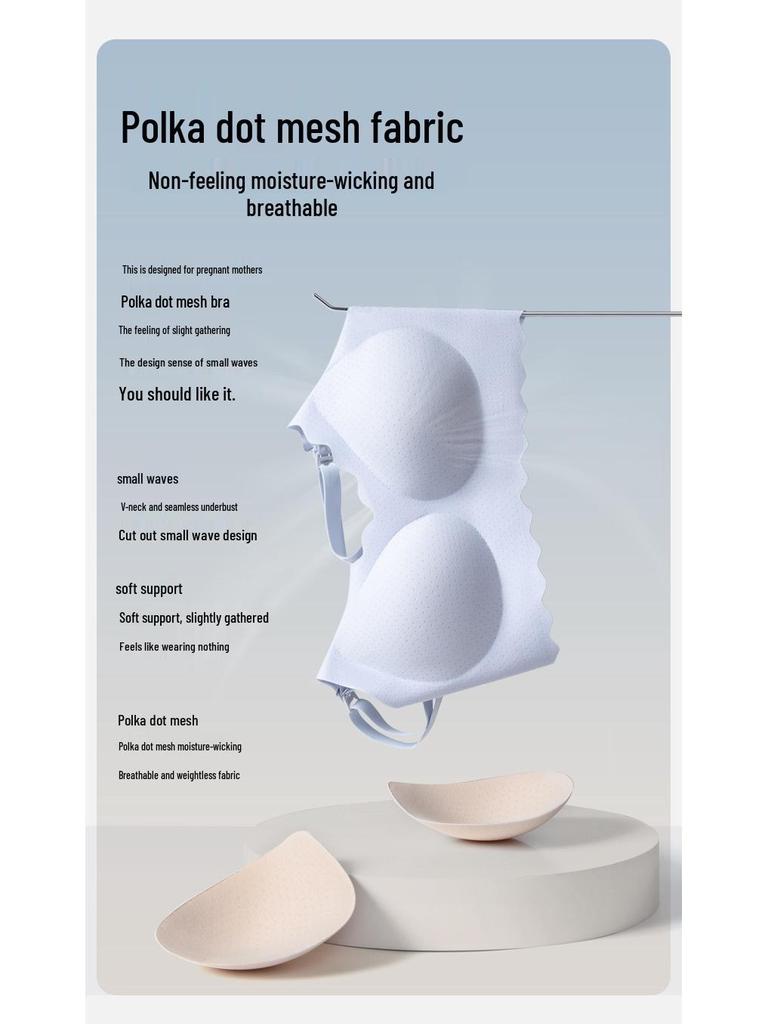 Дышащий хлопковый бюстгальтер для кормления в стиле майки - Против переполнения и провисания, дородовое белье