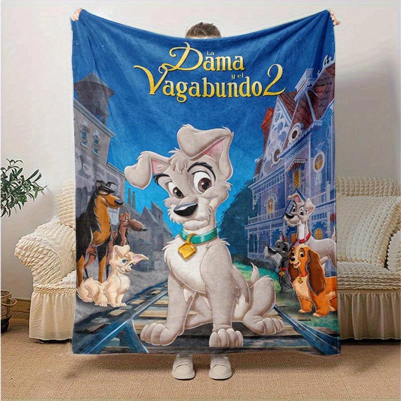 1 шт., Леди и Бродяга 2: Плед 'Сказка бродяги' для домашнего декора, чехол на диван, для путешествий, кемпинга, автомобиля
