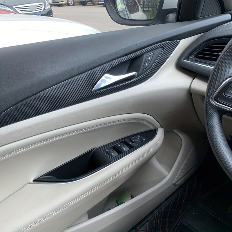 for Buick Regal Opel ignia 2017- Interior Control Panel Door Handle Carbon Fiber Stickers Decals Car Styling Accessorie