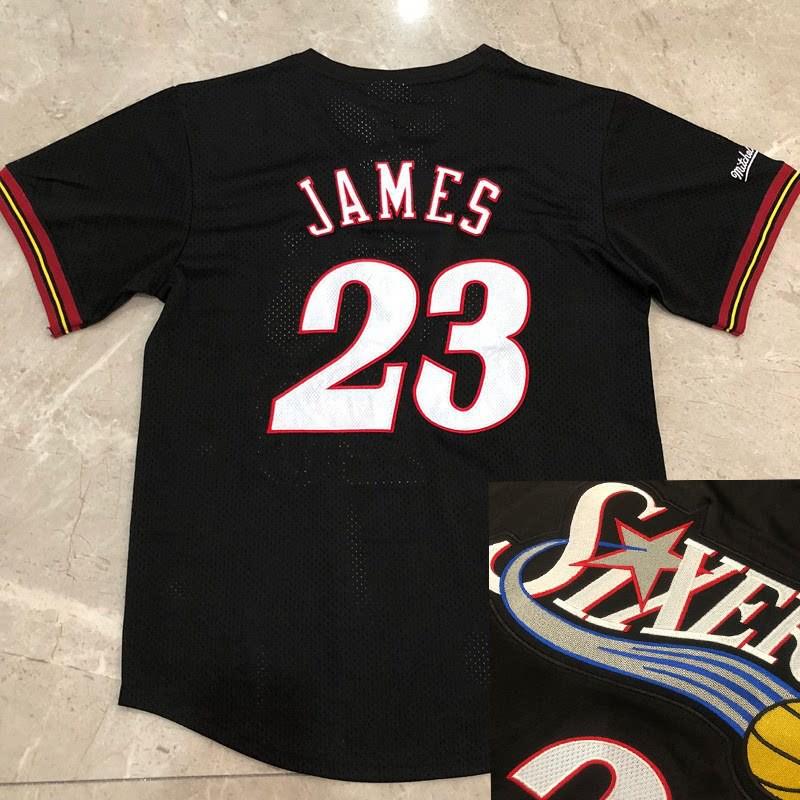 LeBron James Basketball Jersey Set NBA Team Uniforms Lakers 76ers Heat Cavaliers 23 6 Number Custom Stitched Sportswear
