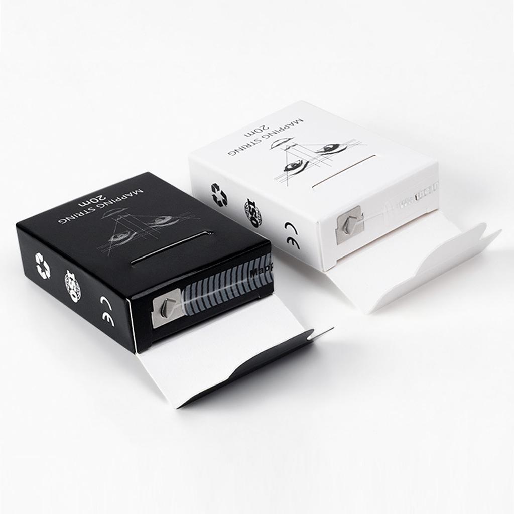 20M Mapping String Eyebrow Positioning Line with Ink Positioning Mapping String Box Tattoo Line Ruler