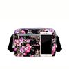 Casual Retro Nylon Shoulder Bag Multi Layered Floral Print Mother Handbag Women's Fashion Vintage Flower Crossbody Bags