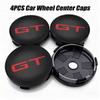 4Pcs 56mm 60mm GT Emblem Car Wheel Center Hub Caps Badge Rim Cover Sticker For Peugeot Kia GT Ceed Rio Sportage Picanto WC2
