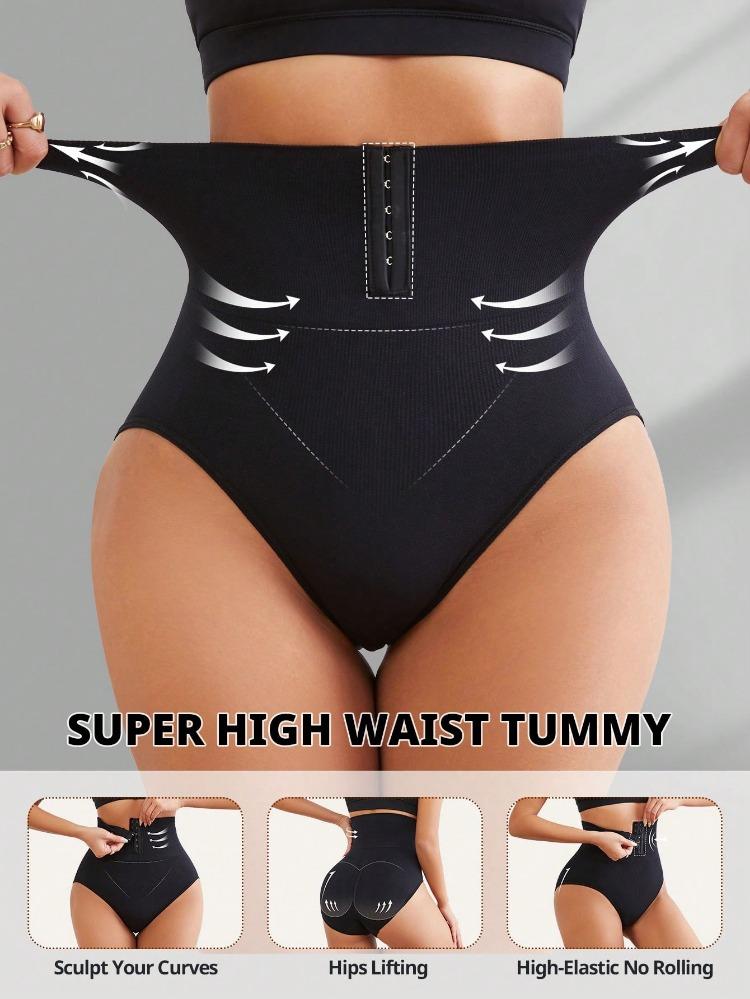 Flarixa High Waist Shapewear Tummy Control Adjustable 2 Level Closure Butt Lifter Seamless Briefs Body Faja Curve Control