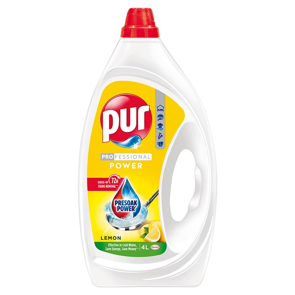 Pur Professional Power Lemon Dishwashing Liquid 4 1 Pc