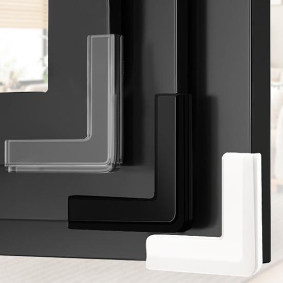 4Pcs Furniture Corner Protector Anti-collision Baby Proof Soft PVC Self-adhesive Table Sharp Edges Corner Guard Protective Cover Kit