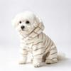Japan and South Korea for dogs, pet clothes, autumn and winter cats, warm than bears, small dogs 11 hooded striped four legs