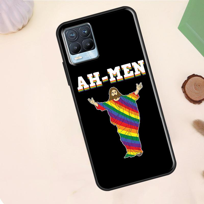 Gay Lesbian LGBT Rainbow Pride Case For Realme C55 C53 C33 C63 C61 C51 C65 C67 C71 C75 11 12 13 14 15 Pro Plus GT6 GT7 Pro