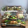 Frog wearing futuristic goggles. Bedding sets Duvet cover sets Duvet covers Pillowcases(1* Duvet Cover 2* Pillowcases without duvet insert)