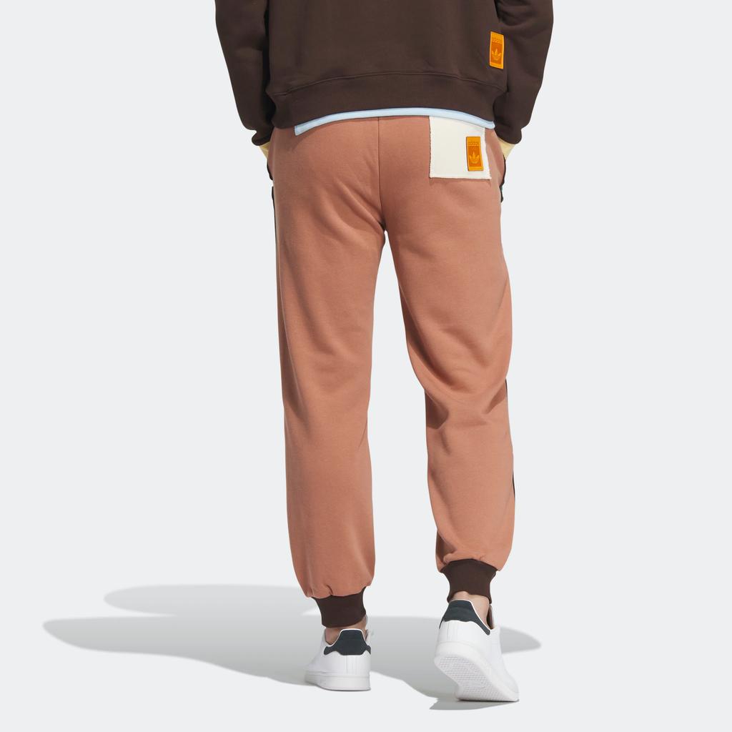 Adidas Originals X Melting Sadness Chinese New Year Rabbit Logo Panel Colorblock Joggers Unisex Bottoms Brown HY7257