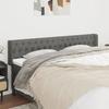 VidaXL Headboard with Ears Dark Grey 183x16x78-88 Cm Fabric3119119