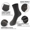 10Pairs Men's Bamboo Fiber Socks Long Black Business Soft Breathable New High Quality Autumn for Male Socks Plus Size EU38-48