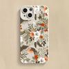 Luxury Floral Flower Silicone Phone Case For iPhone 16 15 14 Plus 13 Pro Max 12 11 X XS XR 7 8 16 Plus SE Shockproof Soft Cover