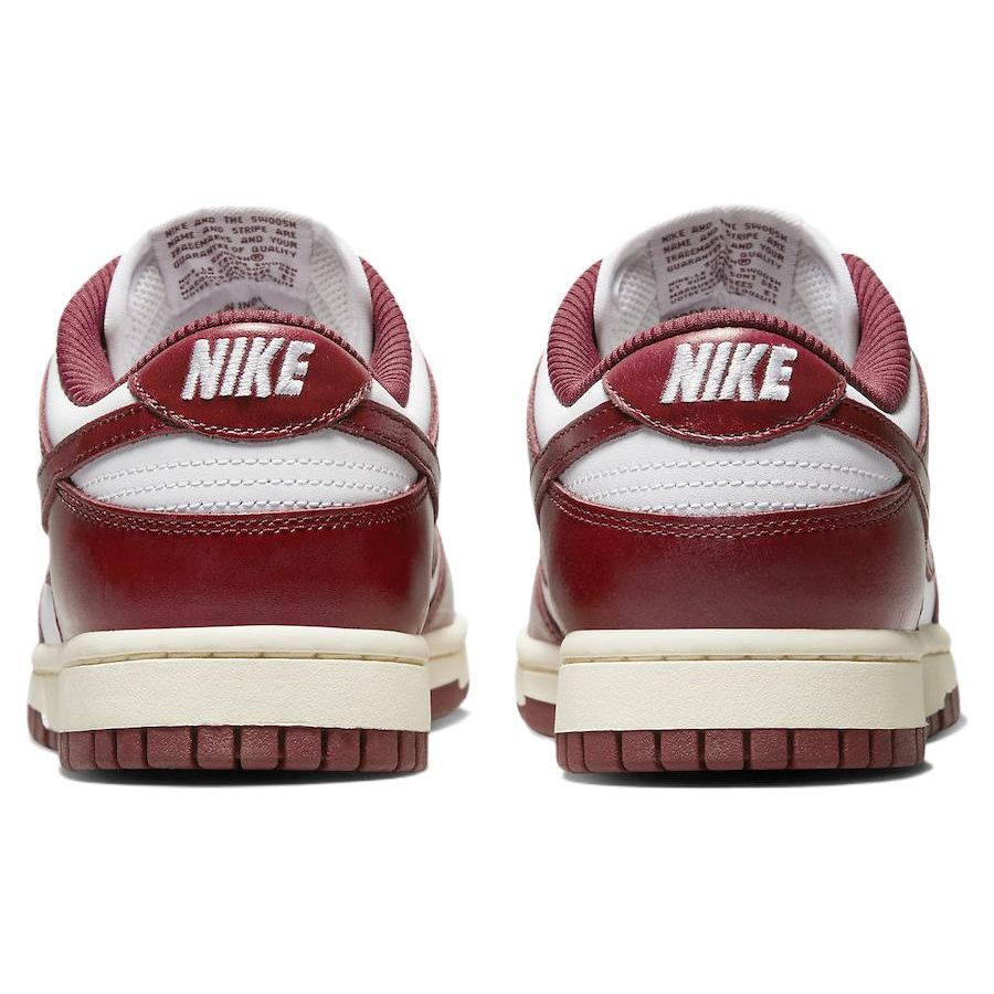 Nike Dunk Low Premium Vintage Красные женские кроссовки White Team-Red Coconut-Milk FJ4555-100