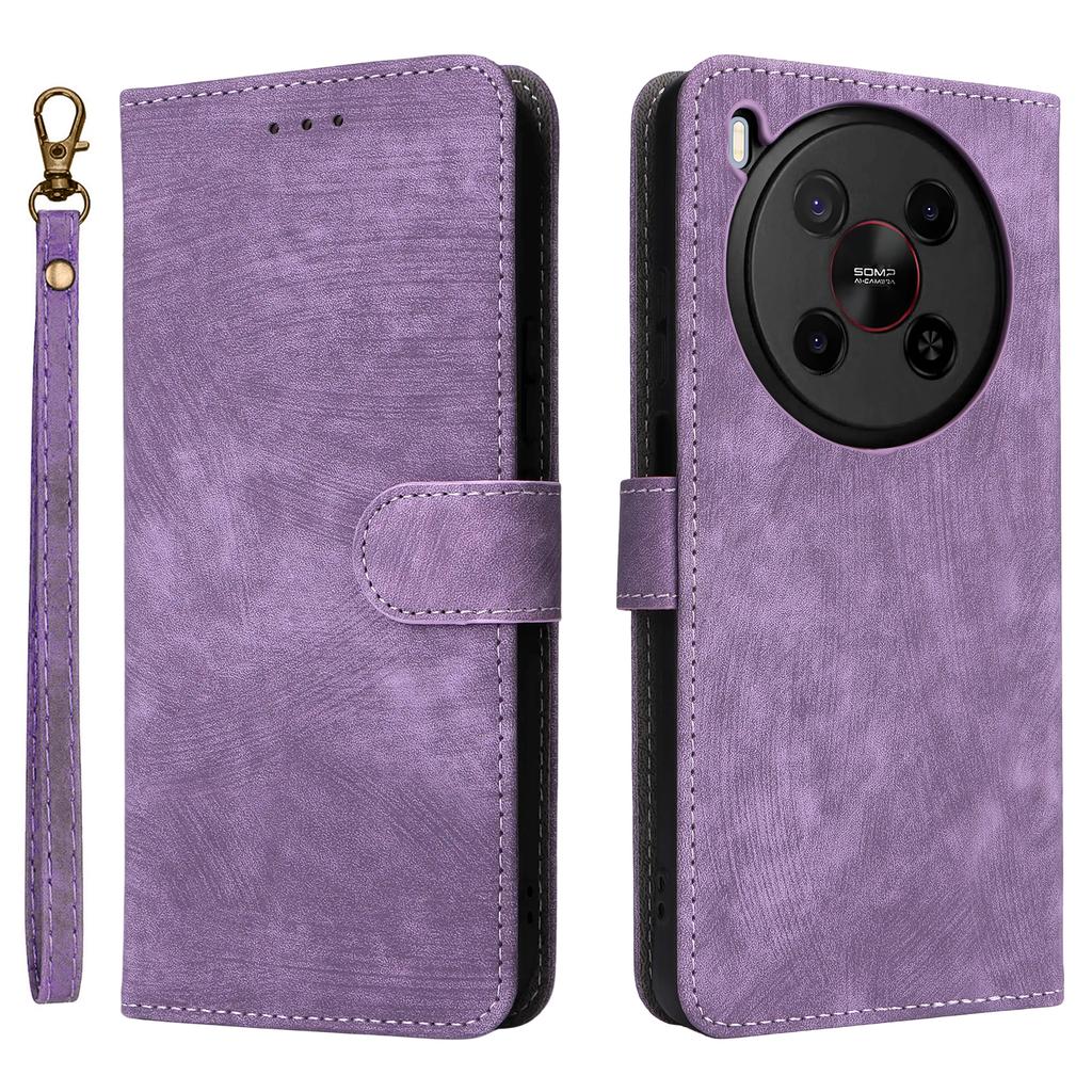 For ZTE Blade V70 Max/nubia V70 Max Case Wallet RFID Blocking PU Leather Cover Viewing Stand