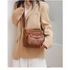 Women Bag Crossbody Bag Soft Leather Versatile Multi-Pocket Shoulder Bag Women Mom Bag Travel Backpack