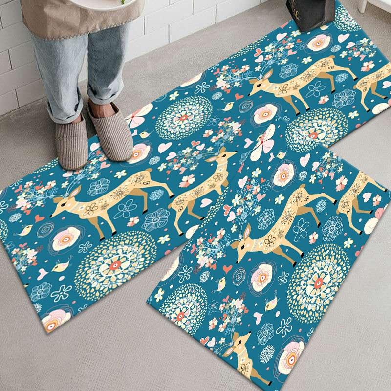 Коврики для кухни с милым рисунком котенка: Нескользящий, прочный и удобный ковер для дома, офиса и ванной комнаты