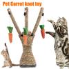 Pet Toys Interactive Tree Tower Shelves Climbing Frame Scratching Post Sisal Rope Cat Playing Toy Protecting Furniture Carrot