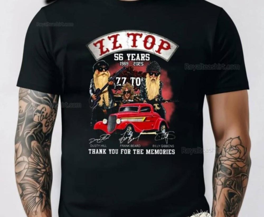 История ZZ Top 56 лет 1969-2025 Все размеры S-5XL AD248 Унисекс Футболка