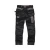 Scruffs Pantalon De Travail Noir Pro Flex Avec Poches-étuis