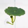 1 Pc Green Leaf Hammock For Betta Fish Stress-Reducing Aquarium-Safe Decor With Suction Cup For Fish Tank Fake Plants Decoration