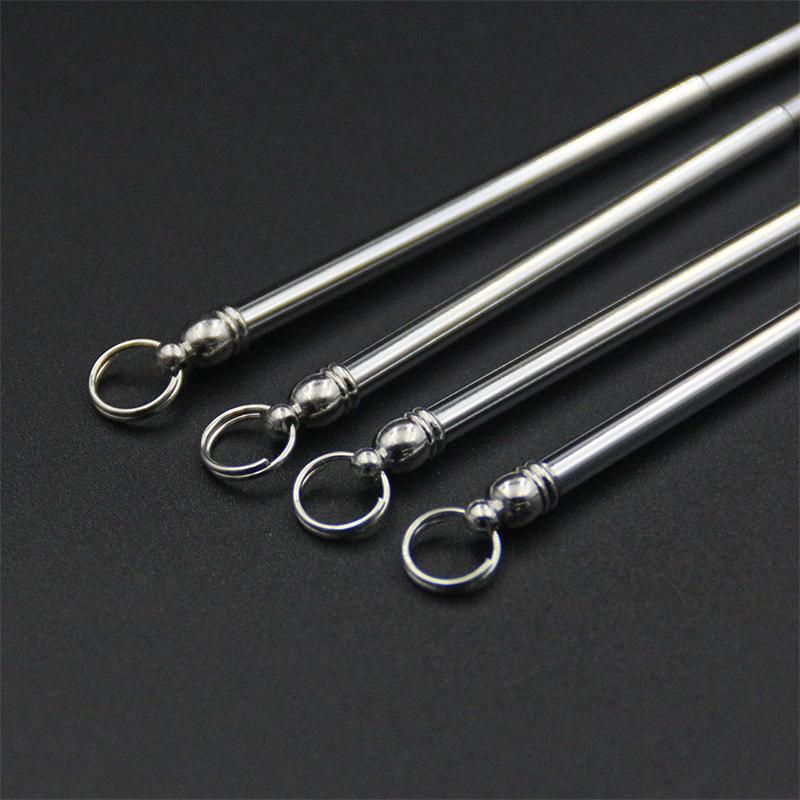 Креативная масштабируемая латунная ложка для удаления ушной серы, кюретка, портативный мини-инструмент для чистки ушей с подвеской-брелком, многоразового использования