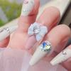 10Pcs Nail Art Charms Shiny DIY Manicure Nail Tips Accessory Love Heart Rhinestone Bow Nail Decoration for Nail Salon