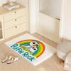 Cartoon C Puffin Rock Floor Mat Eco  Flannel Doormat Non Slip Odorless Indoor Floor Rug Soft Short Plush Home Mat