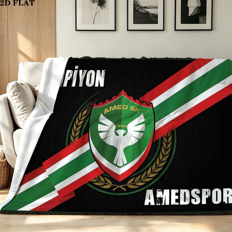 Фланелевое одеяло с принтом Amedspor Высокое качество Теплое Уютное Покрывало для Всех Сезонов Идеально для Подарков Декор Дома