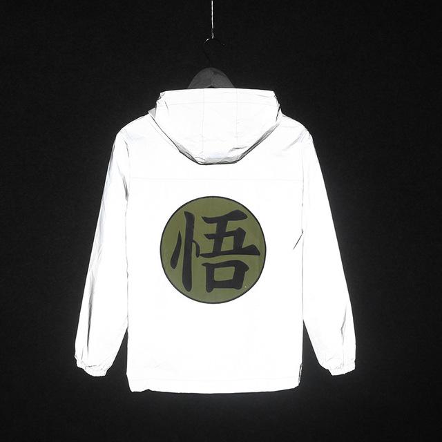 Зимняя светоотражающая защитная куртка на открытом воздухе, ветровка в стиле хип-хоп с капюшоном больших размеров