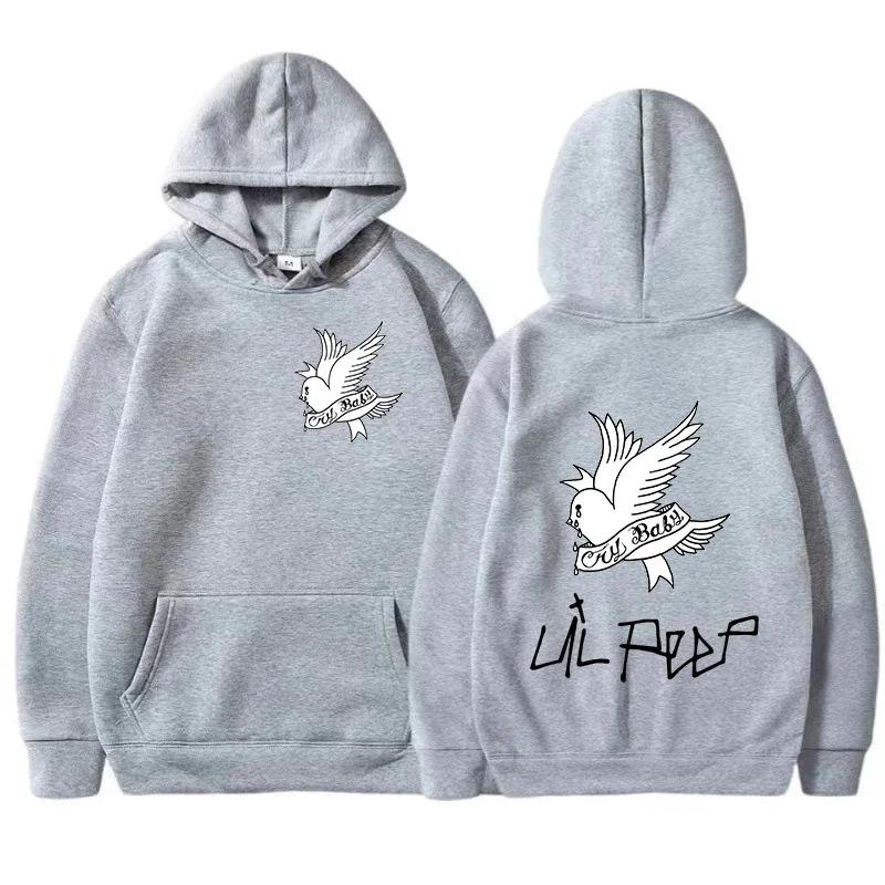 Новая мужская худи с принтом Lil Peep на осень-зиму и худи Спортивная женская мода Повседневный хип-хоп Харадзюку Уличный хип-хоп топ