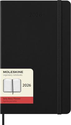 Moleskine 2026 Январь Ежедневник большого формата x DHB12DC3Y26, Начало, 12-месячный дневник, (13см 21см), Твердый переплет, Черный,