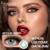 FUNSACHY 1 пара натуральных цветных контактных линз для глаз, естественный вид, коричневые линзы, синие линзы, серые контактные линзы для глаз, модная косметика