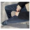 Fashion High Waist Women's Straight Leg Pants Autumn and Winter Elegant Casual Loose Simple Long Pants Ladies Solid Color Trousers 2347