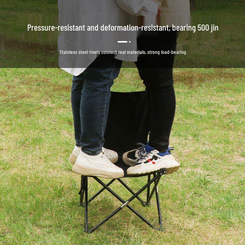 Compact Folding Outdoor Chair with Backrest for Sketching & Fishing