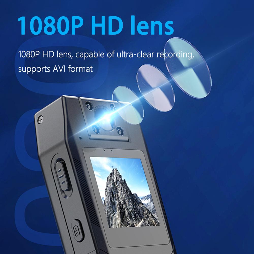 1080P Digital Law Enforcement Recorder, High-Definition Night Vision Action Video, Small Portable Duty Camera